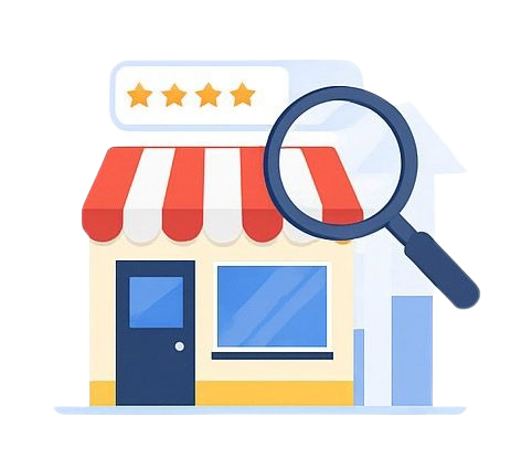 Ilustración SEO local Mexico Argentina marketing digital posicionamiento web SIPCOM